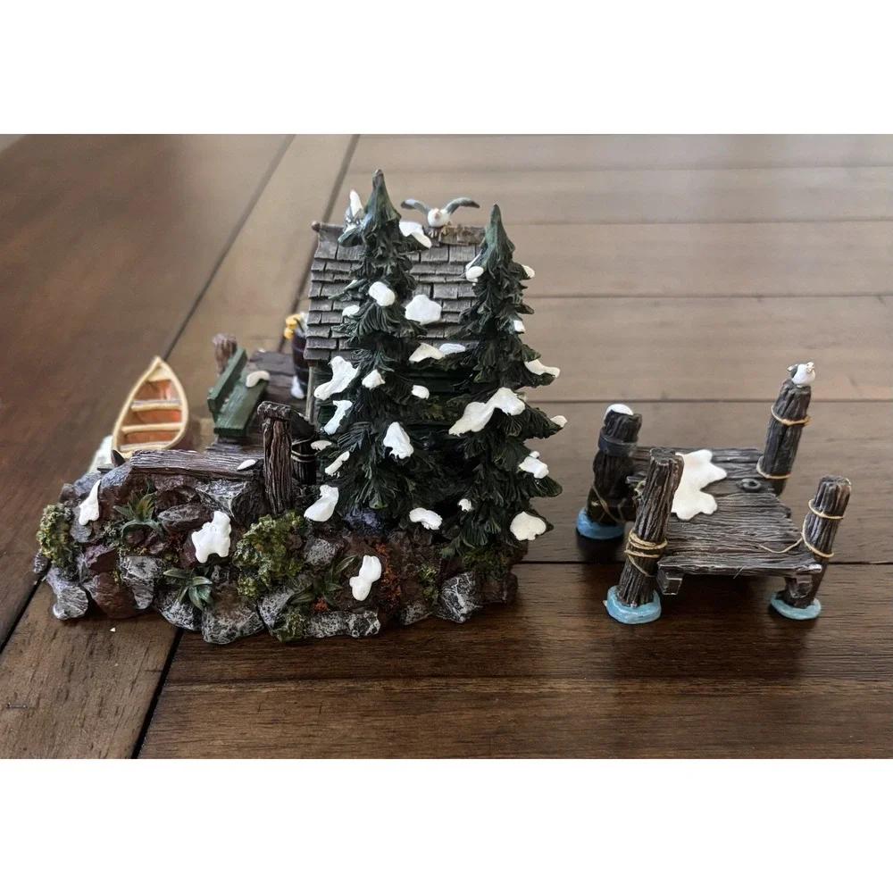 Department 56 Village Accessories The Dockhouse Set of 2 #52863 Retired 2000